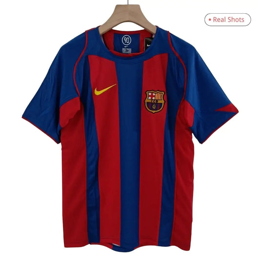 Ronaldinho #10 Barcelona Koszulka retro domowa 2004/05