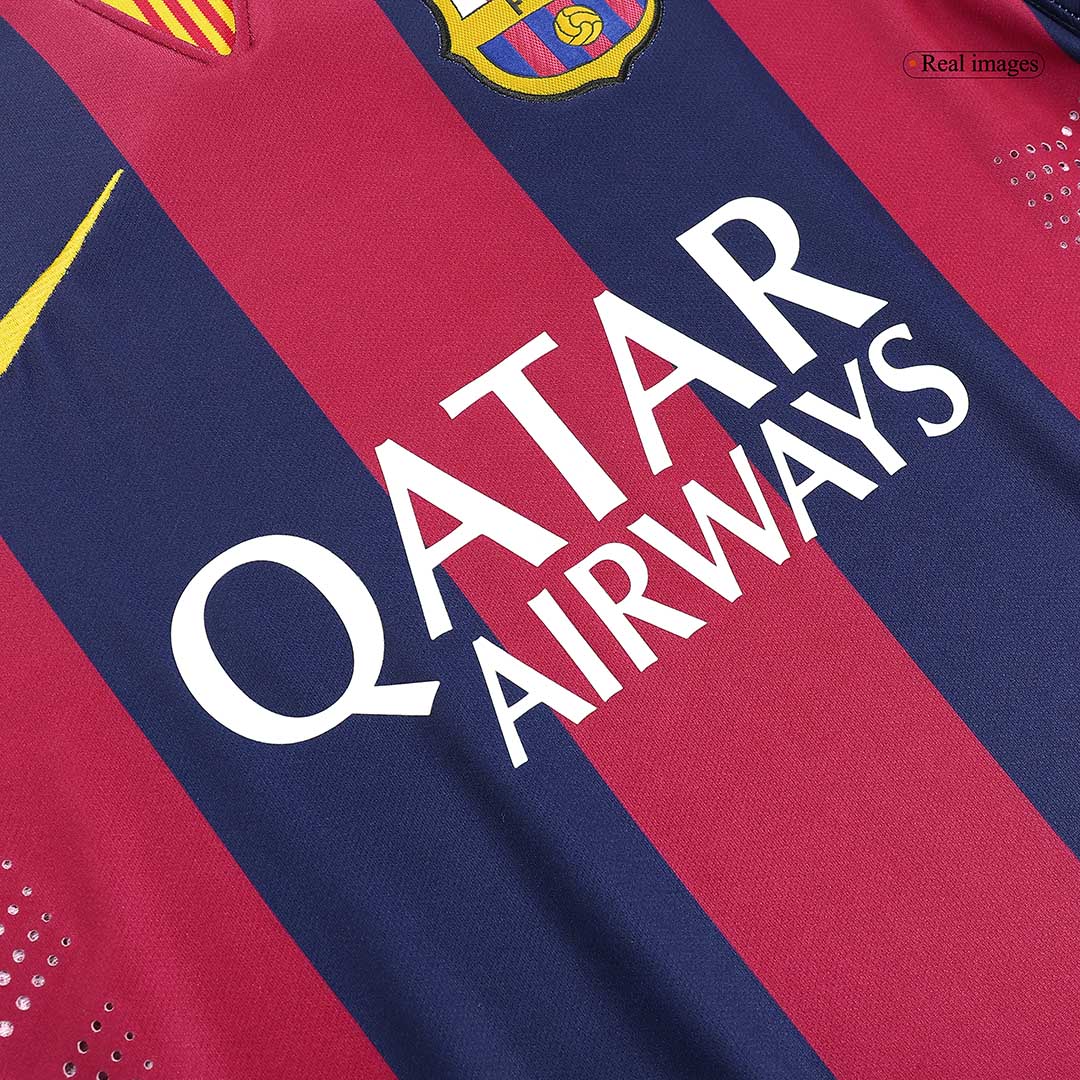 Barcelona NEYMAR JR #11 Barcelona Koszulka retro domowa 2014/15