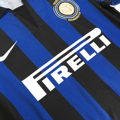 Inter Mediolan Koszulka retro domowa 2007/08