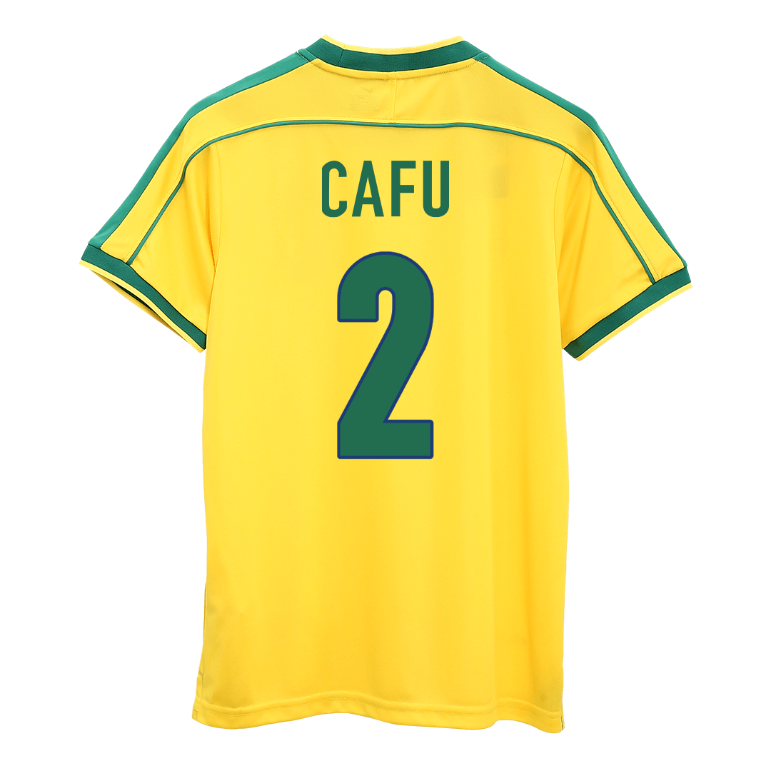 CAFU #2 Brazylia Koszulka retro domowa World Cup 1998
