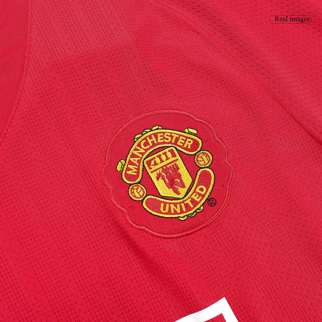 Manchester United Koszulka retro domowa z długim rękawem 2007/08