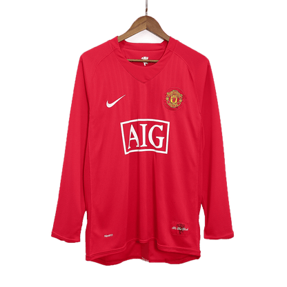 RONALDO #7 Manchester United Koszulka retro domowa z długim rękawem 2007/08