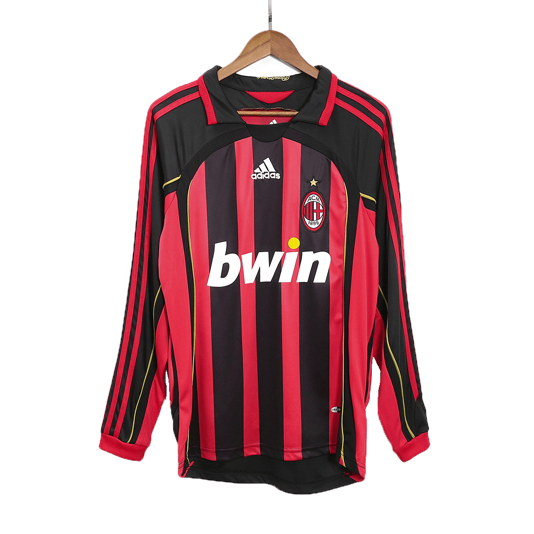 AC Milan Koszulka retro domowa z długim rękawem 2006/07