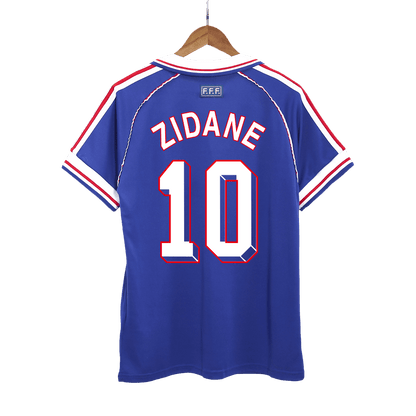 ZIDANE #10 Francja Koszulka retro domowa 1998
