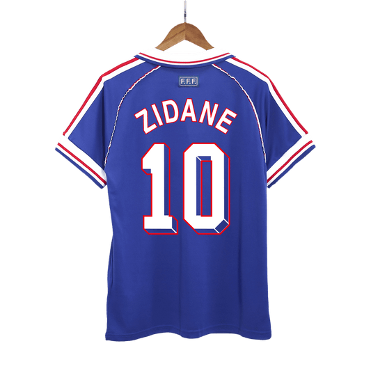 ZIDANE #10 Francja Koszulka retro domowa 1998