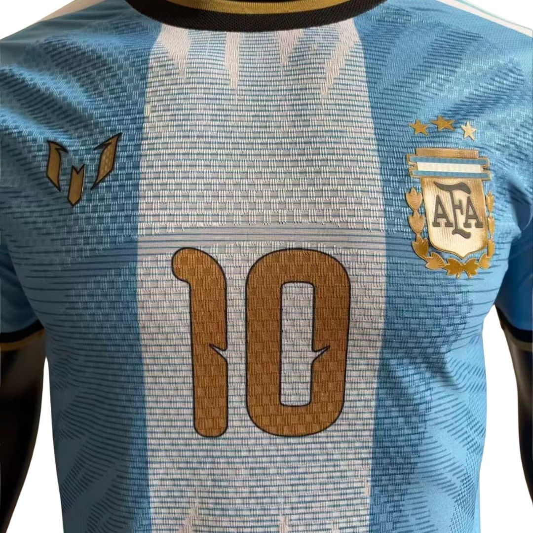 Von MESSI signiertes Argentinien #10 X MESSI Trikot Spielerversion Blau 2026