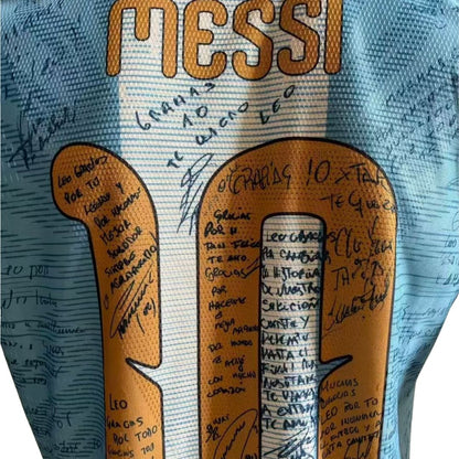 Von MESSI signiertes Argentinien #10 X MESSI Trikot Spielerversion Blau 2026