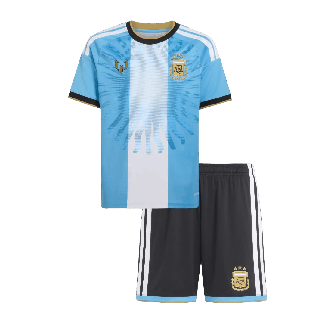 Argentinië x Messi Kinderthuistenue – shirt + broekje 2026