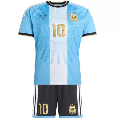Messi #10 Argentyna x Messi Dziecięcy Komplet domowy – koszulka + spodenki 2026
