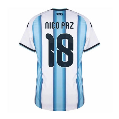 Nico Paz #18 Argentyna Koszulka Domowa – Mundial 2026