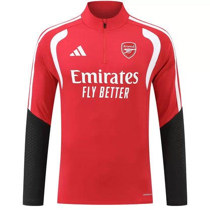 Arsenal 1/4 zip trainingspak Rood 2026/27