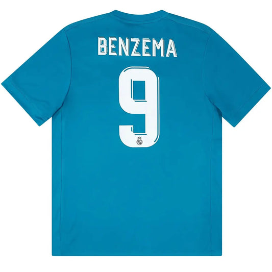 BENZEMA #9 Real Madrid Koszulka retro trzecia 2017/18