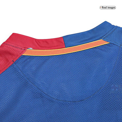 Barcelona Koszulka retro domowa z długim rękawem UCL Final 2008/09
