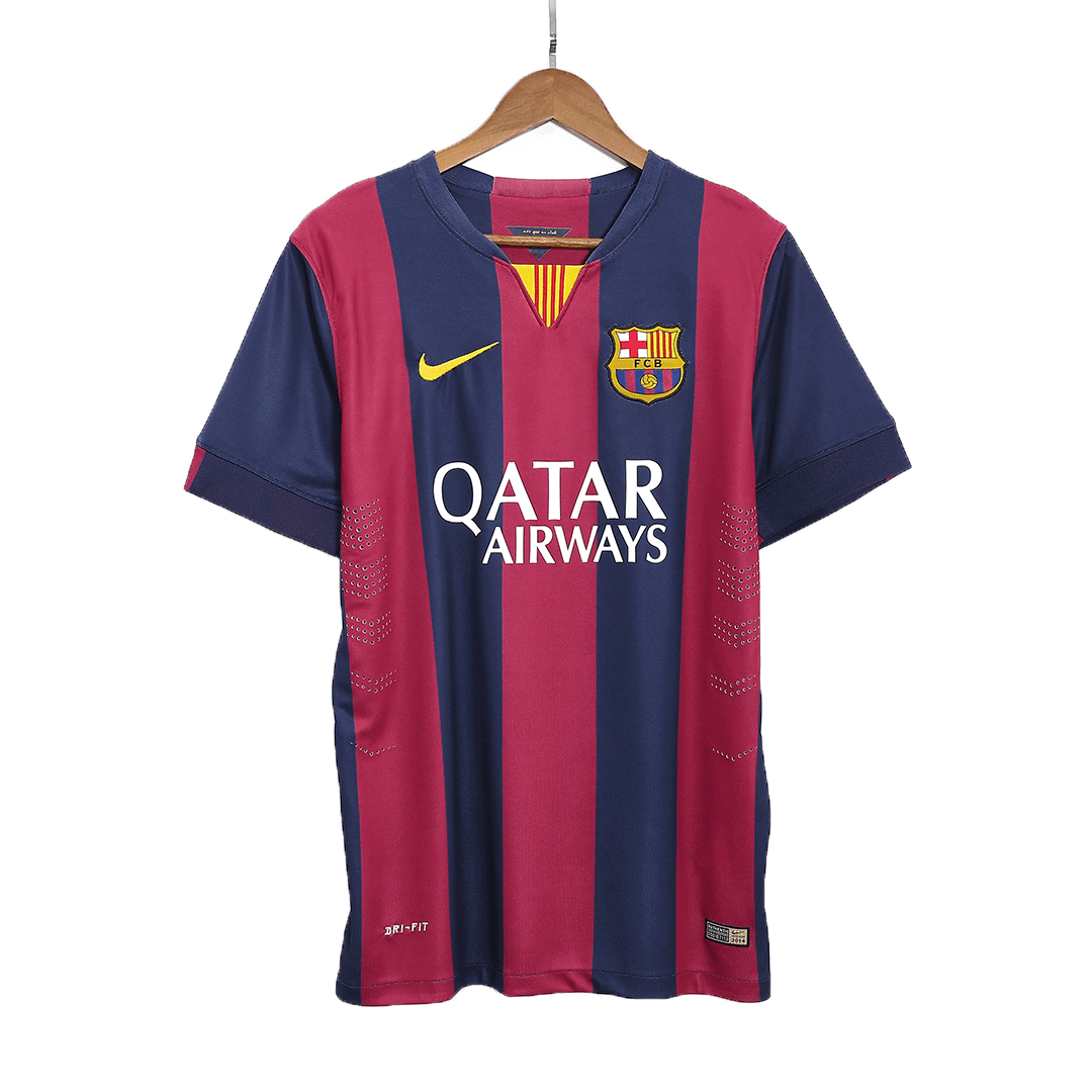 Barcelona NEYMAR JR #11 Barcelona Koszulka retro domowa 2014/15