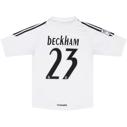 Beckham #23 Real Madrid Koszulka retro domowa 2005/06