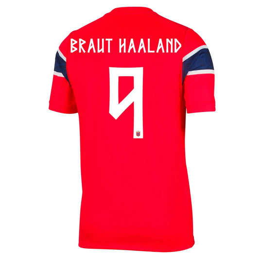 Braut Haaland #9 Norwegia Koszulka Domowa – Mundial 2026