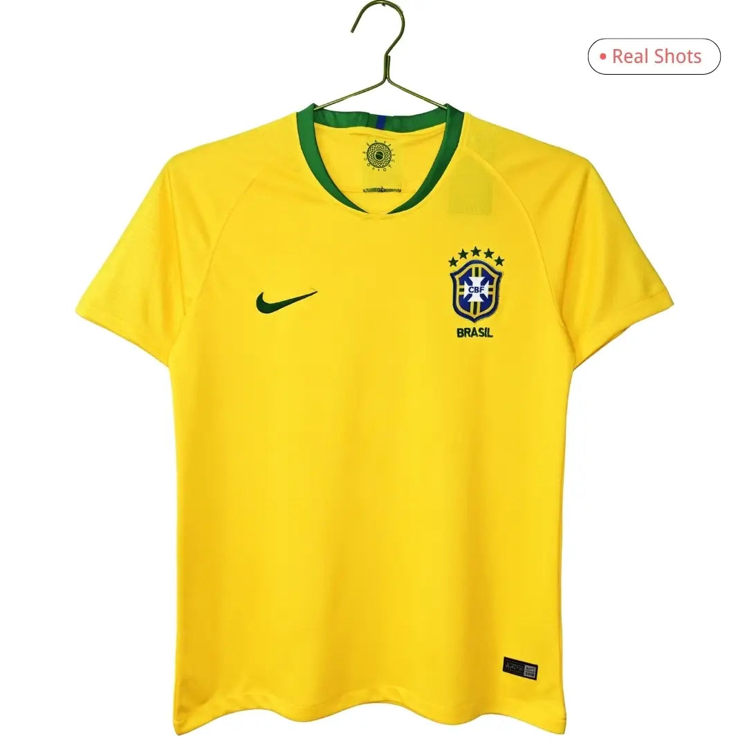Brazylia Koszulka retro domowa 2018