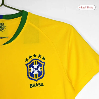 Brazylia Koszulka retro domowa 2018