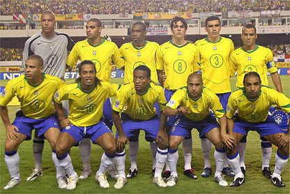 Brazylia Koszulka retro domowa 2004