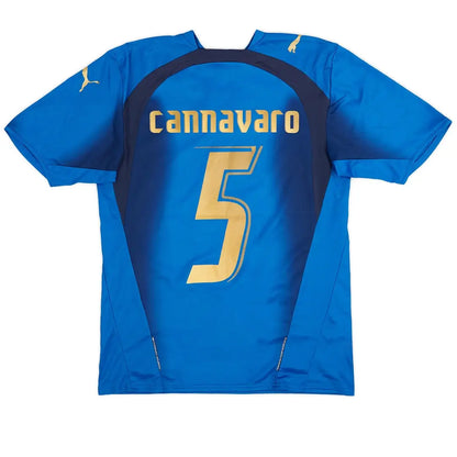 CANNAVARO #5 Włochy Koszulka retro domowa 2006