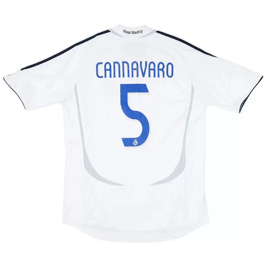 CANNAVARO #5 Real Madrid Koszulka retro domowa 2006/07