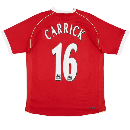 Carrick #16 Manchester United Koszulka retro domowa 2006/07