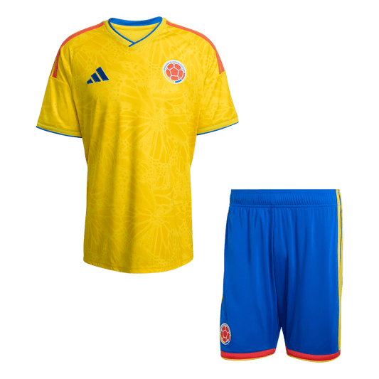 Kolumbia Zestaw – Koszulka + Spodenki Domowa – Mundial 2026