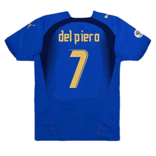 Del Piero #7 Włochy Koszulka retro domowa 2006