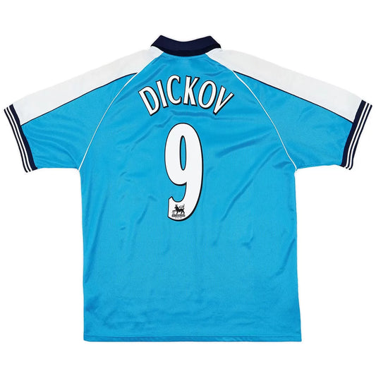 DICKOV #9 Manchester City Koszulka retro domowa 1999/01