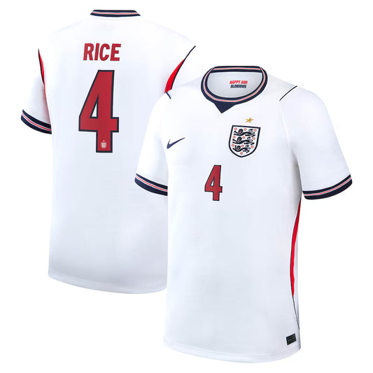 Rice #4 Anglia Koszulka Domowa Wersja zawodnicza – Mundial 2026