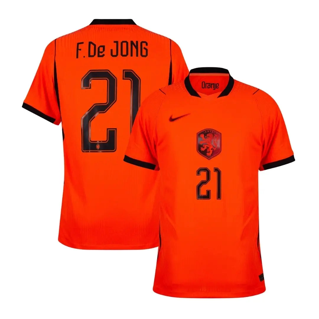 F.De JONG #21 Holandia Koszulka Domowa Wersja zawodnicza – Mundial 2026