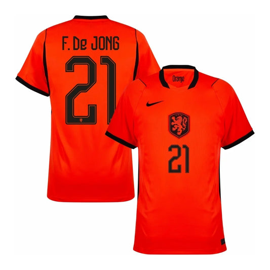 F.De JONG #21 Holandia Koszulka Domowa – Mundial 2026
