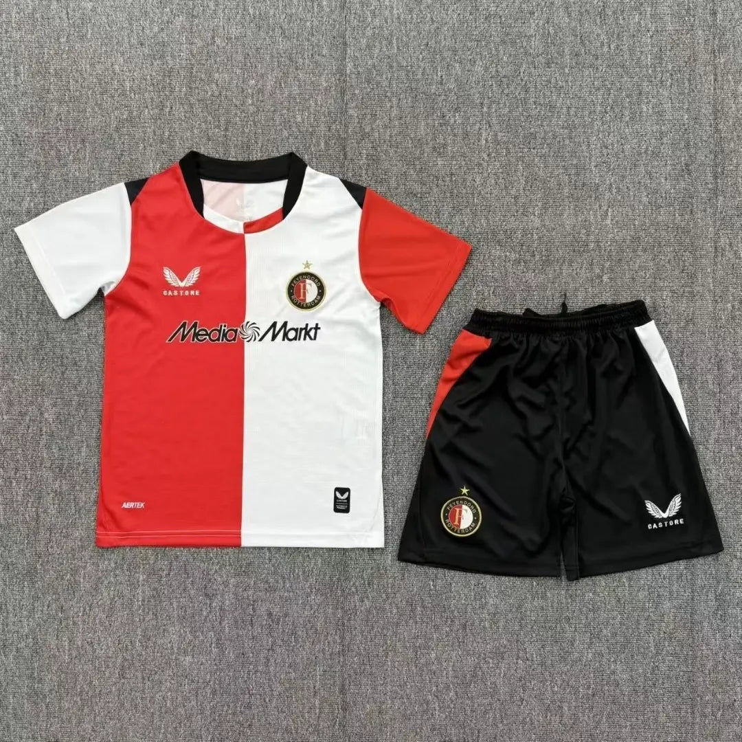 Feyenoord Rotterdam Dziecięcy Komplet domowy – koszulka + spodenki 2026/27