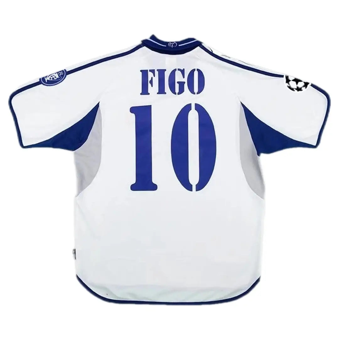 Figo #10 Real Madrid Koszulka retro domowa 2000/01