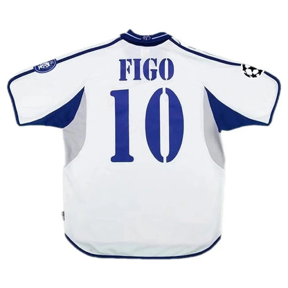 Figo #10 Real Madrid Koszulka retro domowa 2000/01