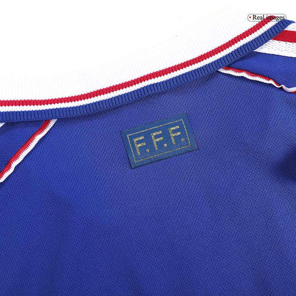 ZIDANE #10 Francja Koszulka retro domowa 1998