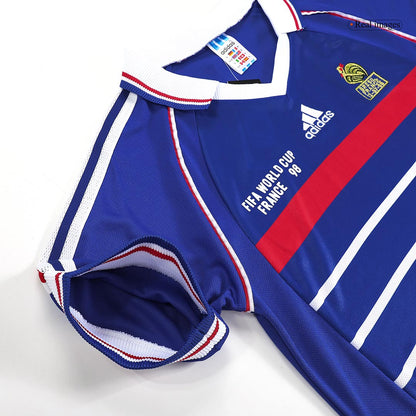 ZIDANE #10 Francja Koszulka retro domowa 1998