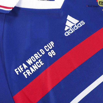 ZIDANE #10 Francja Koszulka retro domowa 1998