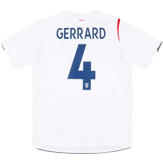 Gerrard #4 Anglia Koszulka retro domowa 2006