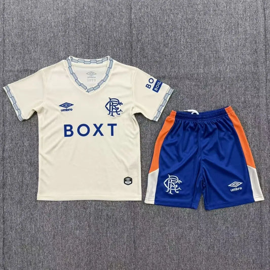 Glasgow Rangers Dziecięcy Komplet wyjazdowy – koszulka + spodenki 2026/27