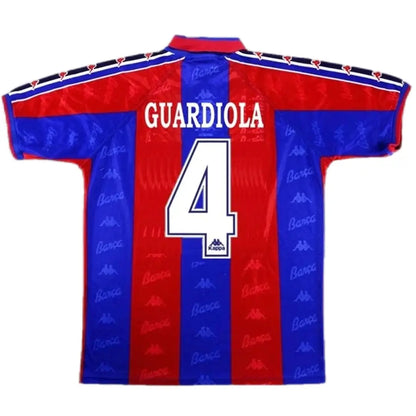 Guardiola #4 Barcelona Koszulka retro domowa 1996/97