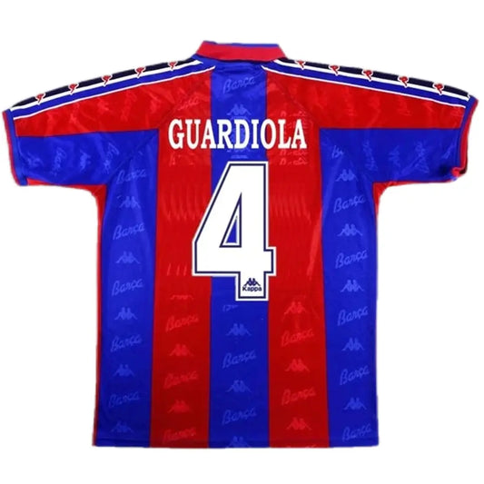 Guardiola #4 Barcelona Koszulka retro domowa 1996/97