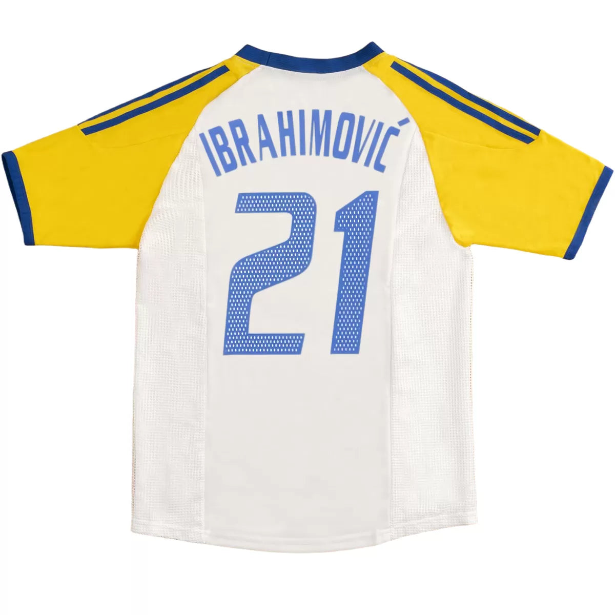 IBRAHIMOVIĆ #21 Szwecja Koszulka retro wyjazdowa World Cup 2002