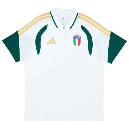 Włochy FIGC Polo Tiro Koszulka Biała – Mundial 2026