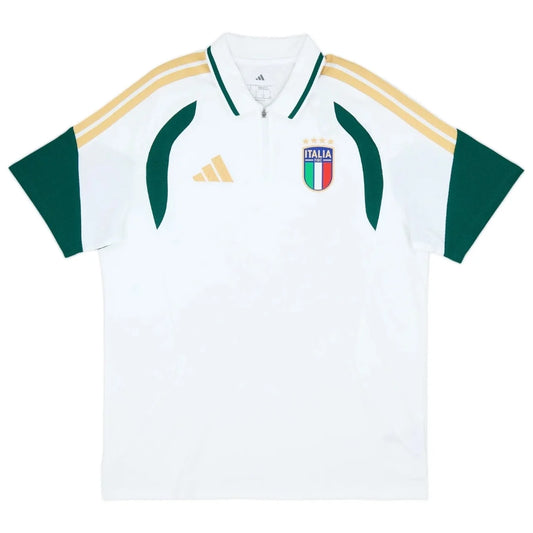 Włochy FIGC Polo Tiro Koszulka Biała – Mundial 2026