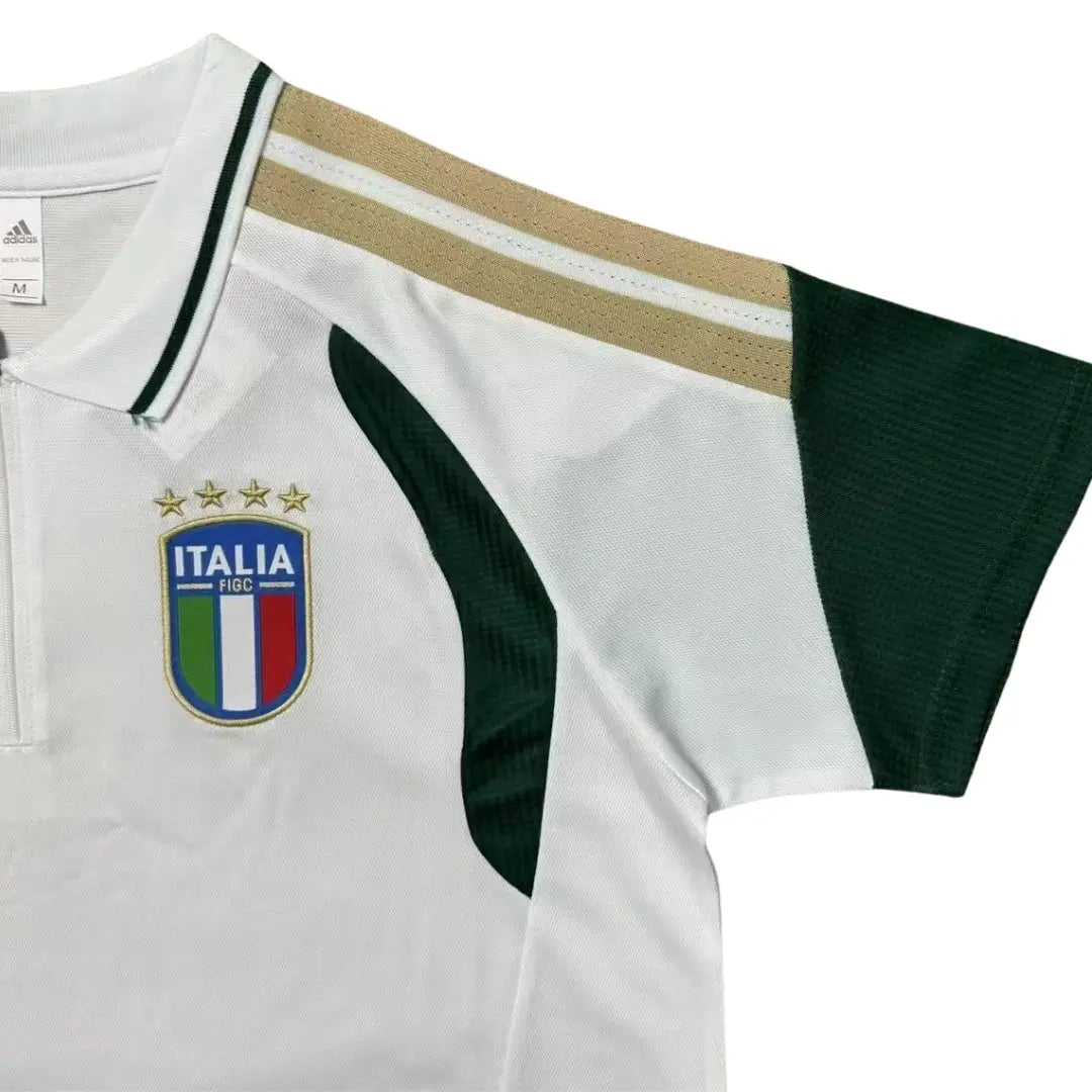 Włochy FIGC Polo Tiro Koszulka Biała – Mundial 2026