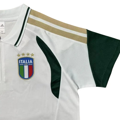 Włochy FIGC Polo Tiro Koszulka Biała – Mundial 2026