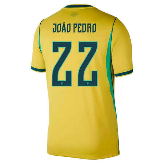 JOÃO PEDRO #22 Brazylia Koszulka Domowa – Mundial 2026