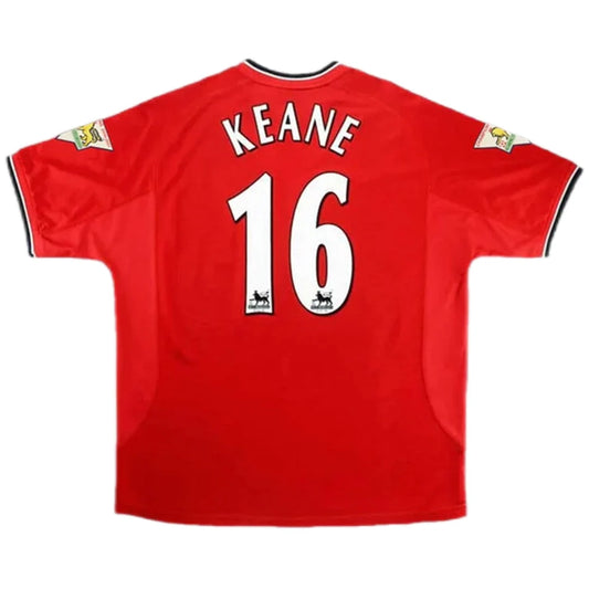 KEANE #16 Manchester United Koszulka retro domowa 2000/02
