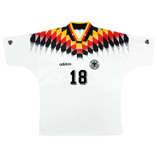 KLINSMANN #18 Niemcy Koszulka retro domowa 1994
